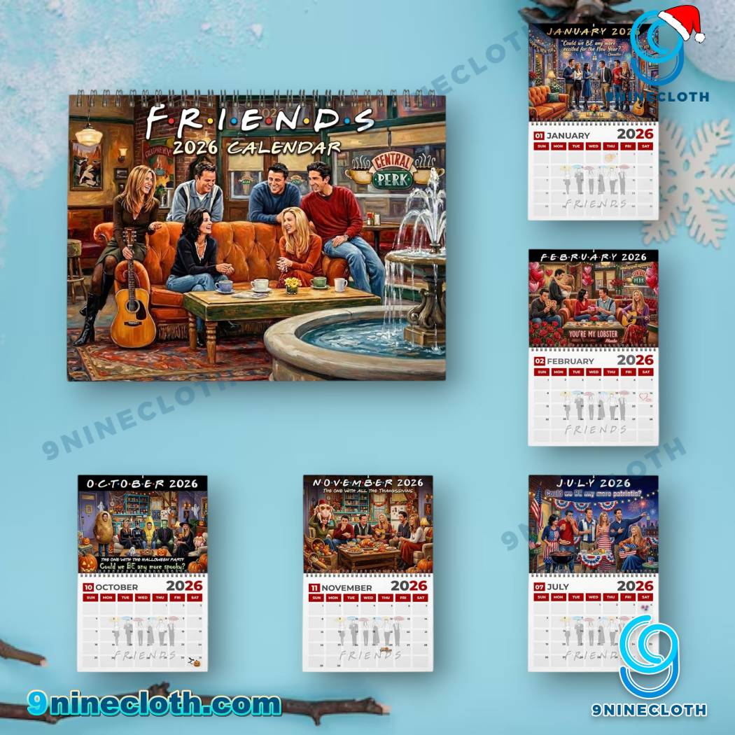 F.r.i.e.n.d.s 2026 Wall Calendar 3pMPHZw