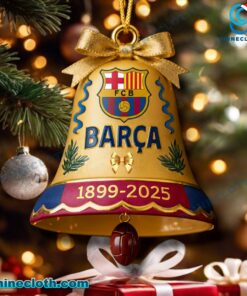 Fc Barcelona 1899-2025 Christmas Bell Ornament fDajci0