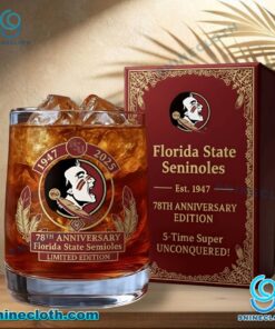 Florida State Seminoles 78th Anniversary Edition Whiskey Glass 09EzG6W