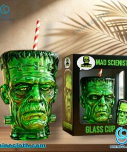 Frankenstein Mad Scientist Glass Cup rQXmjE5