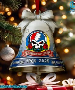 Grateful Dead 60th Anniversary Edition 1965-2025 Christmas Bell Ornament 9iq0zyX