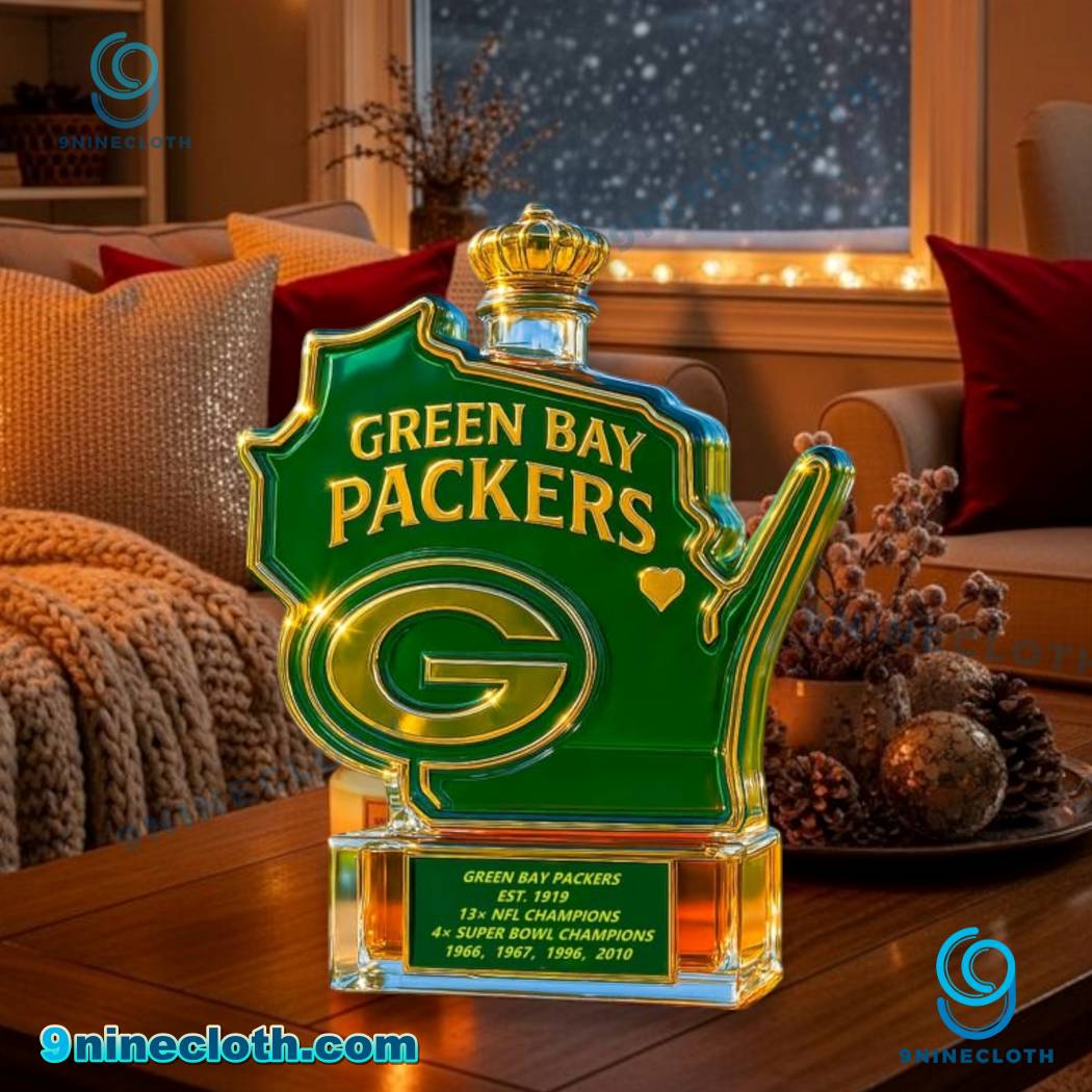 Green Bay Packers City Map Whiskey Bottle wY3iDfX
