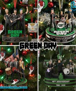 Green Day 40th Anniversary 1986-2026 Ornament zRsVPrB