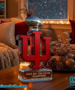 Indiana Hoosiers 2025 Big Ten Champions A Tribute To Greatness Whiskey Bottle rHdswB9