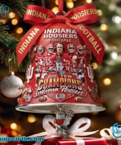 Indiana Hoosiers Football Big Ten Champions 2025 Christmas Bell Ornament 4rePdpT