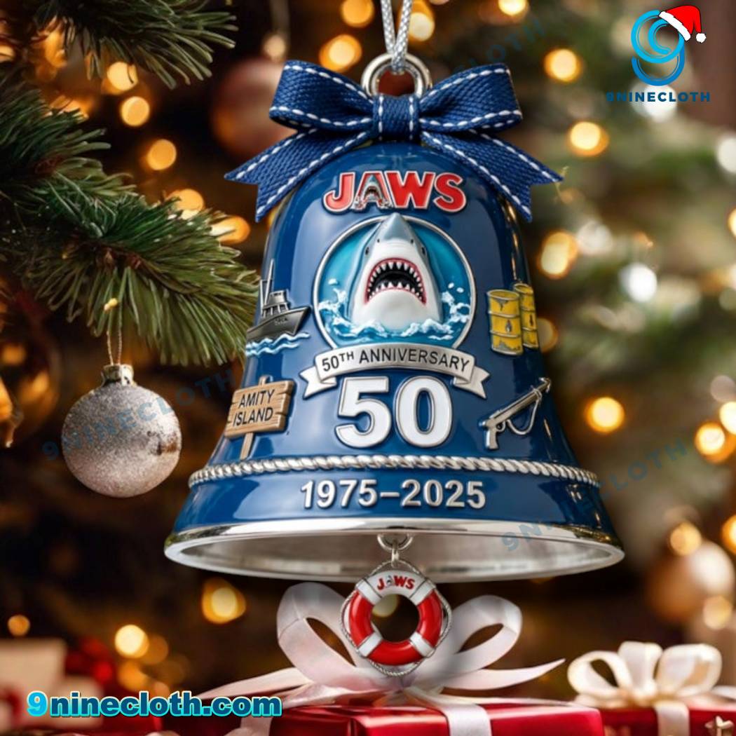 Jaws 50th Anniversary Christmas Bell Ornament pSZbBjN