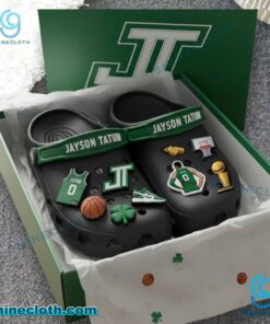 Jayson Tatum Boston Celtics Crocs With Charms s7WTRhN