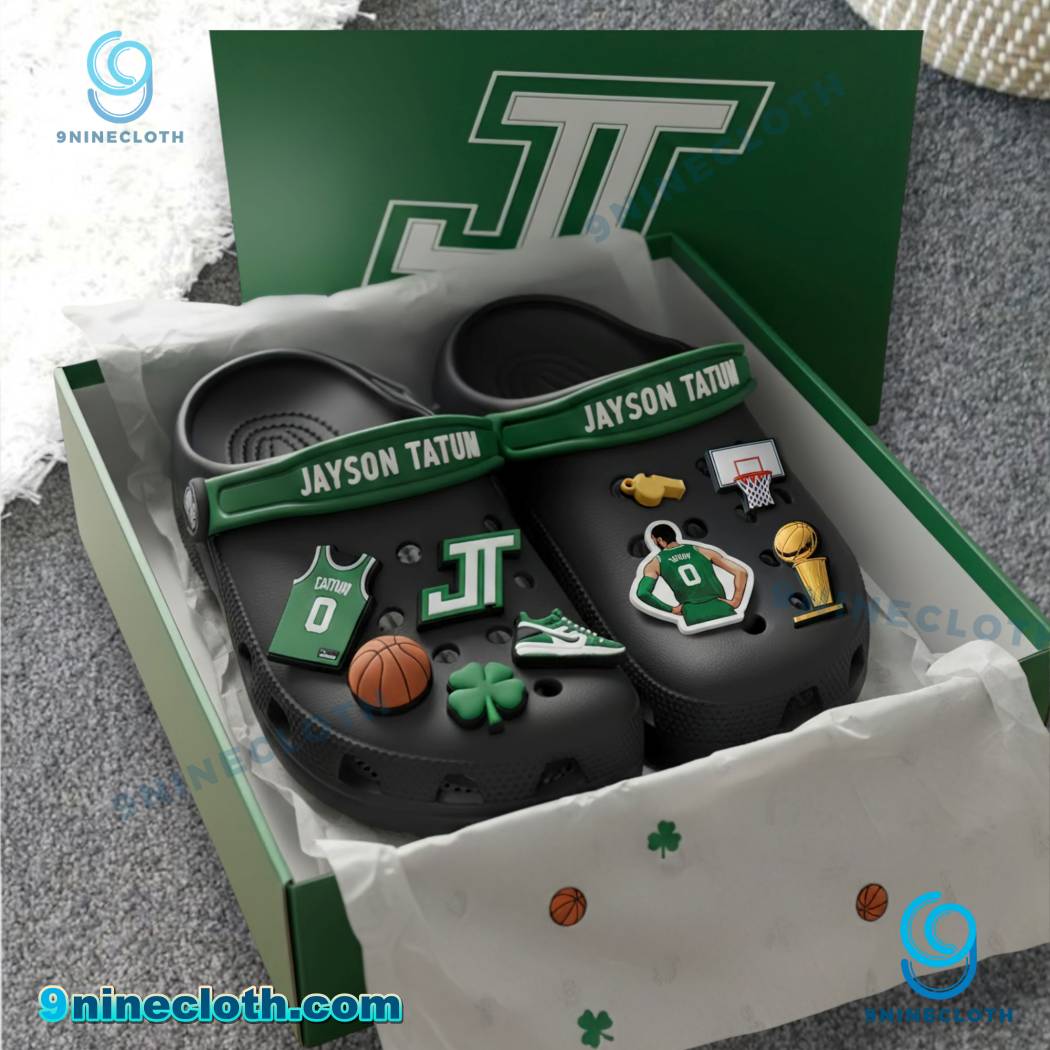 Jayson Tatum Boston Celtics Crocs With Charms s7WTRhN
