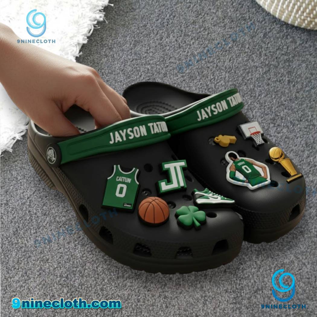 Jayson Tatum Boston Celtics Crocs With Charms-a KIPdg9e