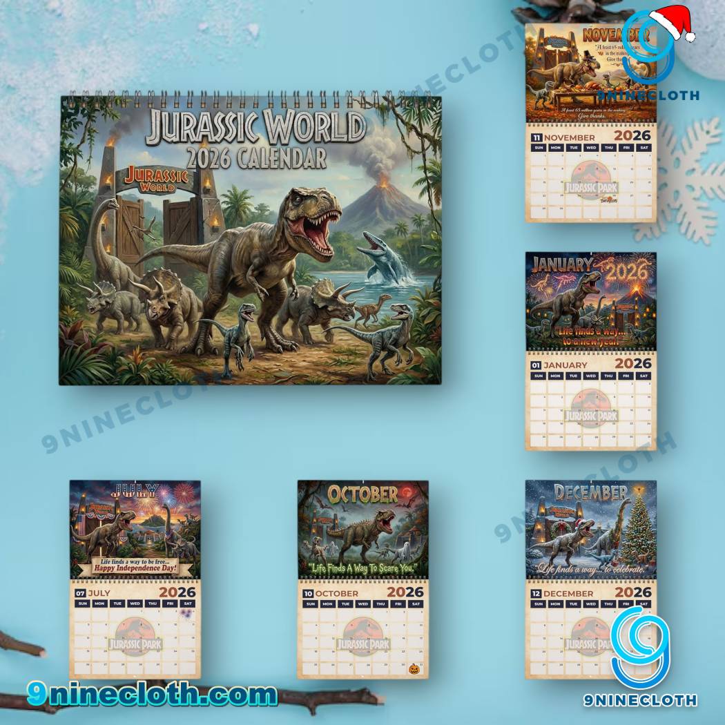 Jurassic Park 2026 Wall Calendar mF0YaLI
