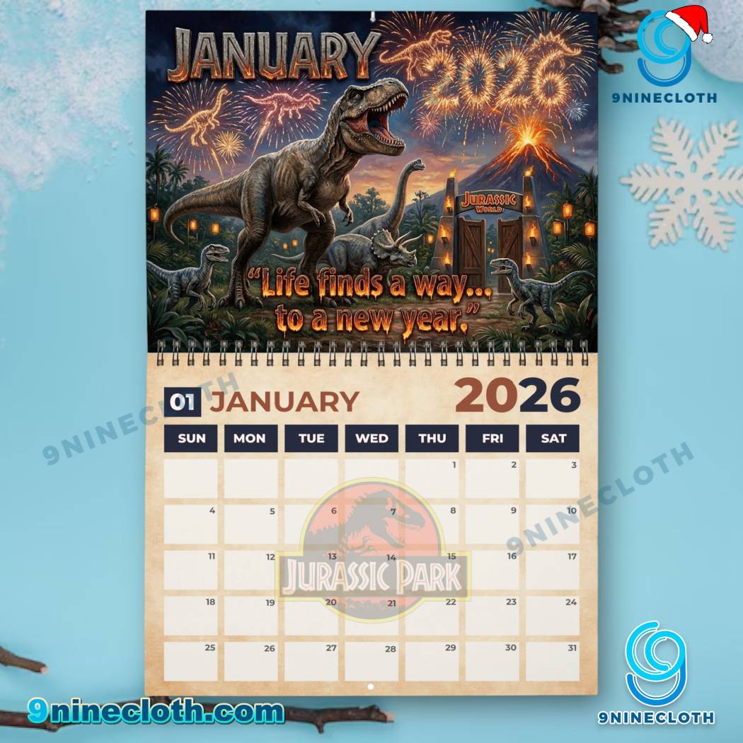 Jurassic Park 2026 Wall Calendar-x vYVsWkF