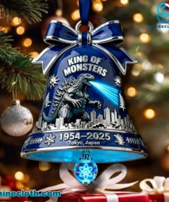 King Of Monsters 1954-2025 Christmas Bell Ornament EMTShpG