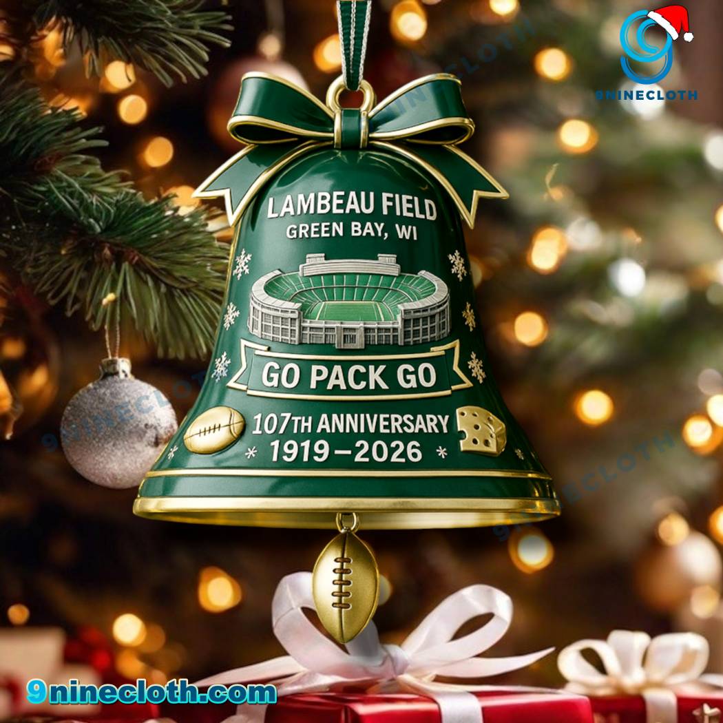 Lambeau Field Green Bay Go Pack Go 107th Anniversary 1919-2026 Ornament PCMDYUt