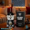 Las Vegas Raiders 2025 Anniversary Bear Glass Cup iWYwH5Q