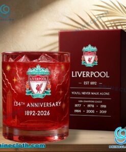 Liverpool 134th Anniversary 1892-2026 Whiskey Glass svWf6iL