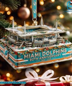 Miami Dolphins Stadium 60th Anniversary 1966-2026 Ornament BjtiSwm