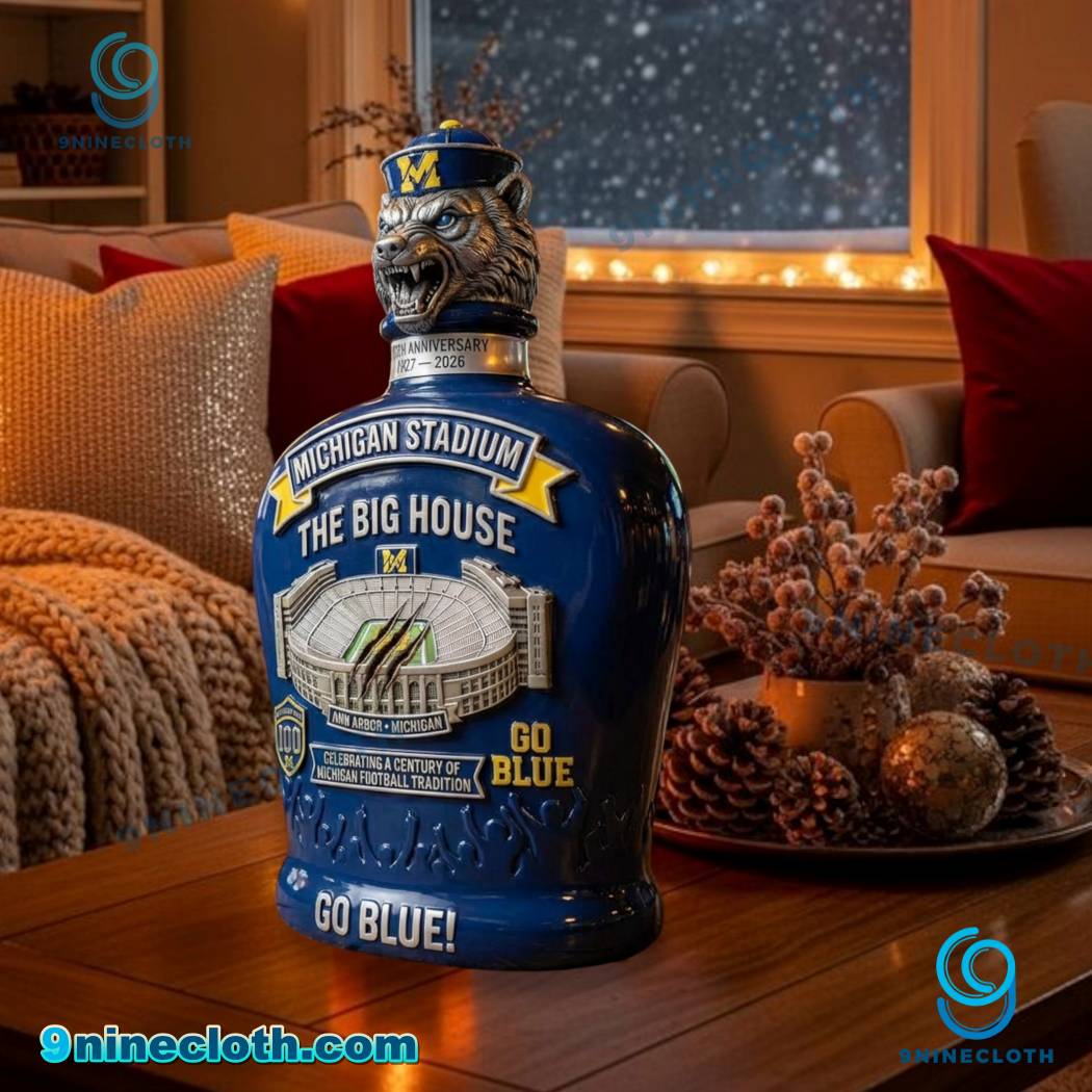 Michigan Stadium The Big House 100th Anniversary Whiskey Bottle-a Uk4Kho5