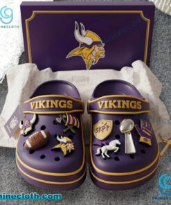 Minnesota Vikings Crocs With Charms I5fopOn