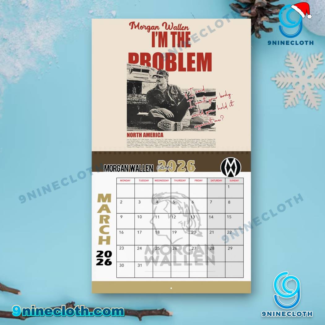 Morgan Wallen Still The Problem 2026 Wall Calendar-1 lvsz2pL