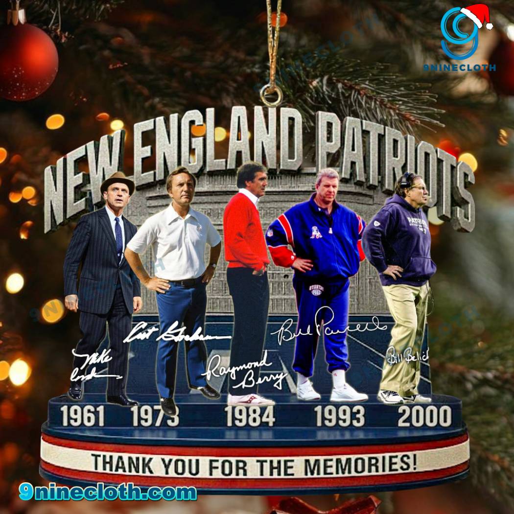 New England Patriots Coaches Thank You For The Memories Ornaments iHtU9cY
