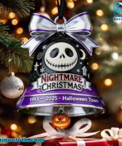Nightmare Christmas 1993-2025 Halloween Town Bell Ornament y4vRcqQ
