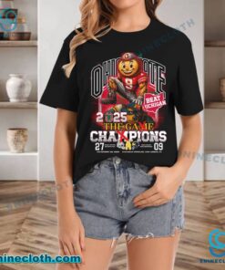 Ohio Beat Michigan 2025 The Game Champions 27-09 T-shirt hNut2VQ