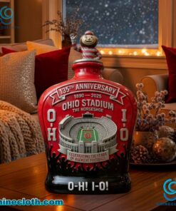 Ohio Stadium The Horseshoe 135th Anniversary Whiskey Bottle-a DMkleCP