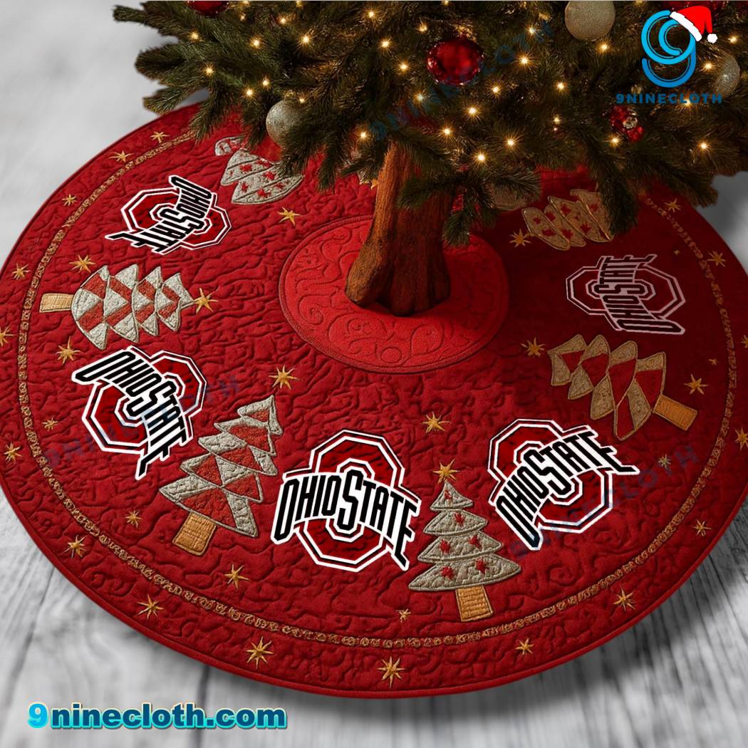 Ohio State Buckeyes Christmas Tree Skirt lFhSCfc