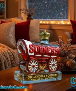 Oklahoma Sooners Sooner Schooner Whiskey Bottle cAGVLpe