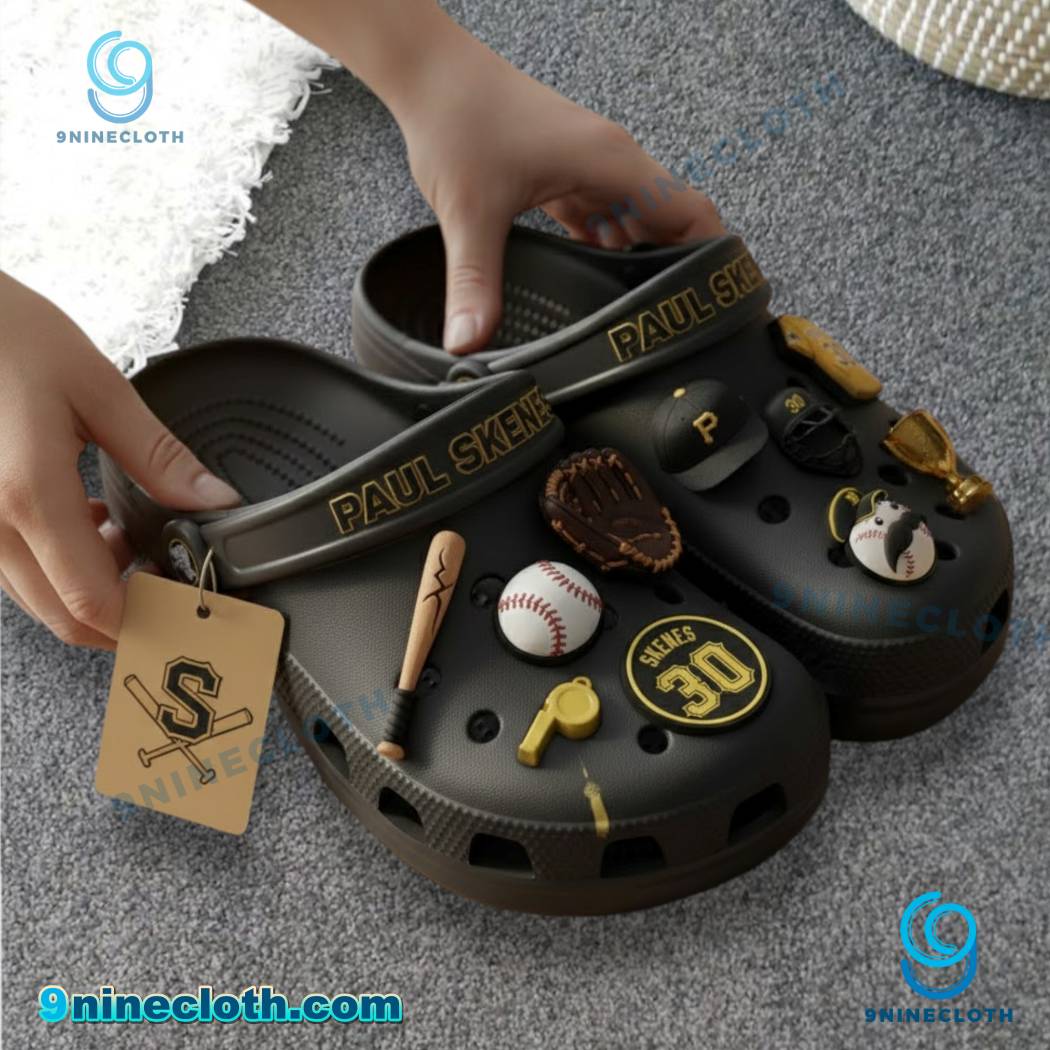 Paul Skenes Pittsburgh Pirates Crocs With Charms-a aCBkEXT