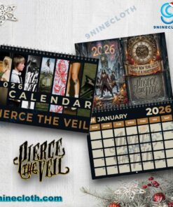 Pierce The Veil 2026 Wall Calendar XAZp435
