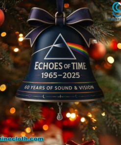 Pink Floyd Echoes Of Time 1965-2025 60 Years Of Sound & Vision Christmas Bell Ornament SMI0YE5