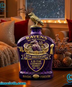 Ravens M&T Stadium 30th Anniversary Whiskey Bottle 15sBUun