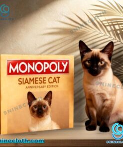 Siamese Cat Anniversary Monopoly EarZgY3