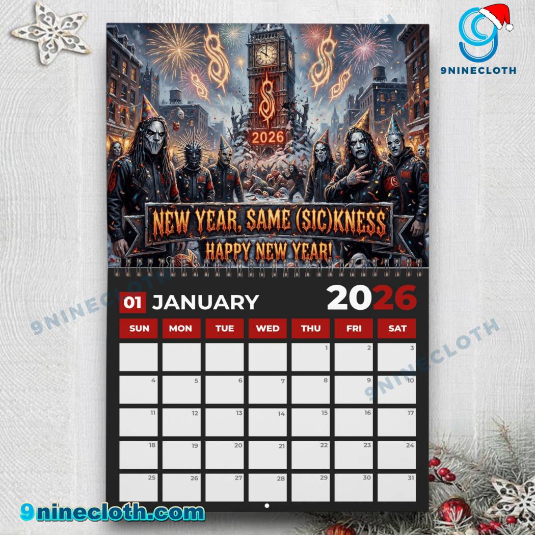 Slipknot 2026 Wall Calendar-b Xj9K28s
