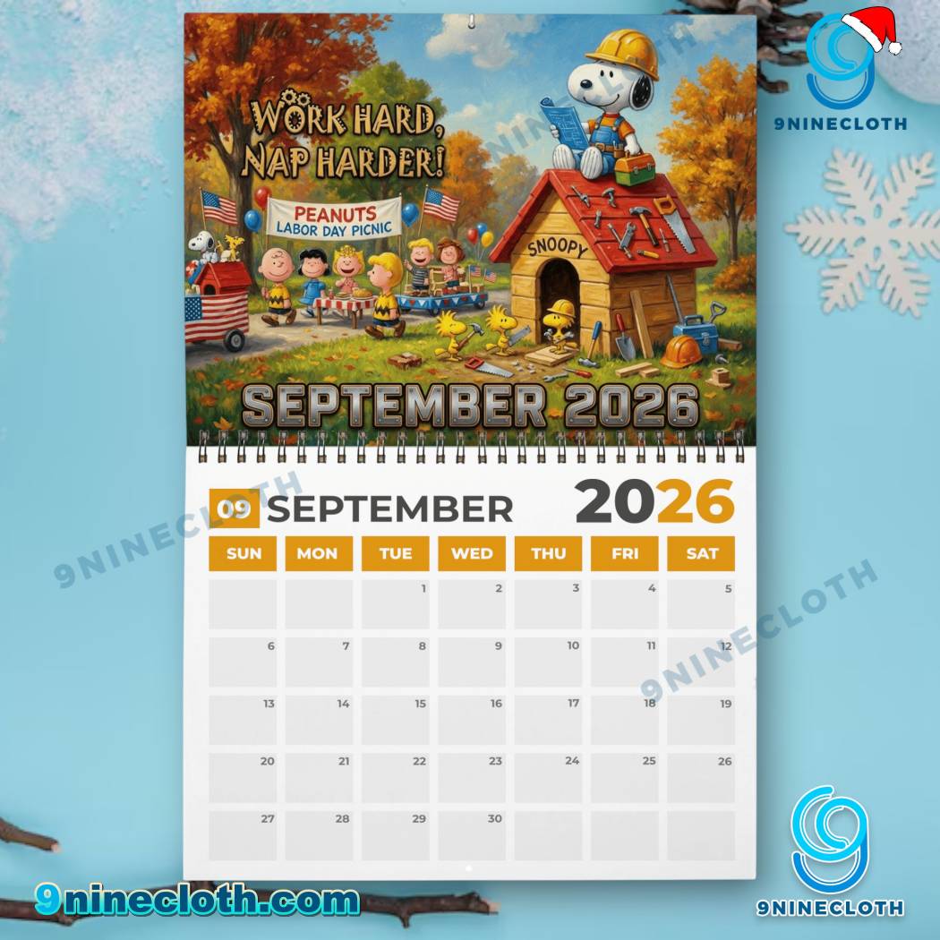Snoopy 2026 Wall Calendar-1-b gMyZfrC