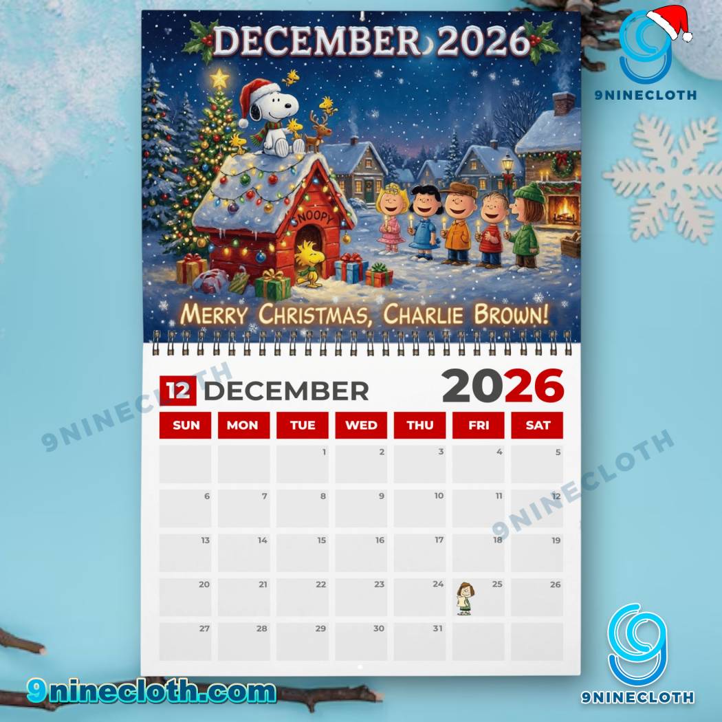 Snoopy 2026 Wall Calendar-1-c 2cDj5fr