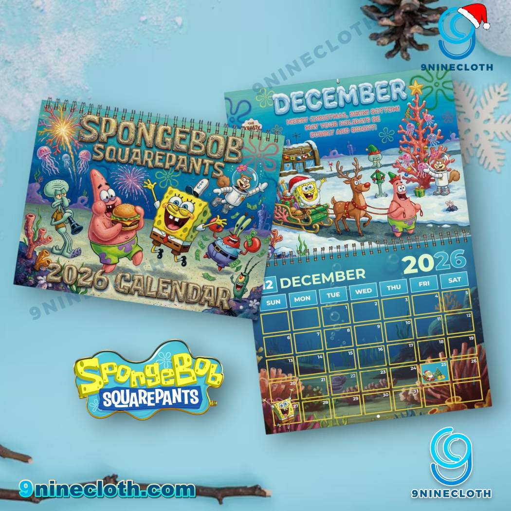 Spongebob Squarepants 2026 Wall Calendar-b mGdCEH3