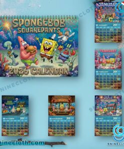 Spongebob Squarepants 2026 Wall Calendar B3jSUCE
