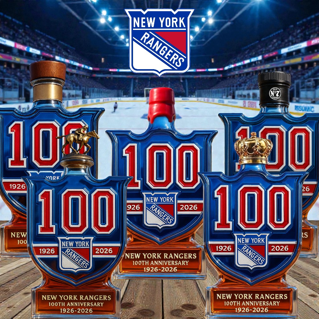 The New York Rangers 100th Anniversary (1926-2026) Whiskey Bottle f3Bdlwv
