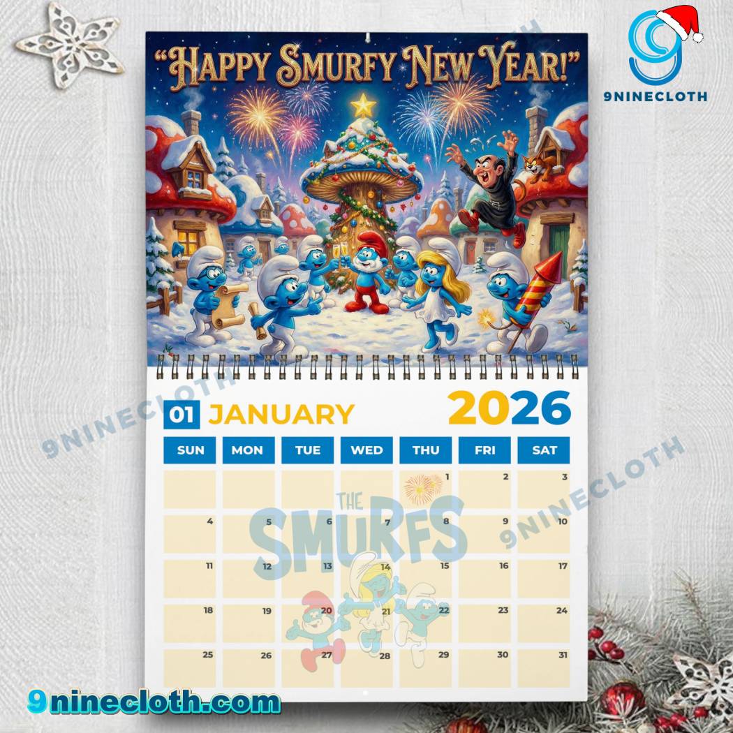 The Smurfs 2026 Wall Calendar-c ExyhsKO