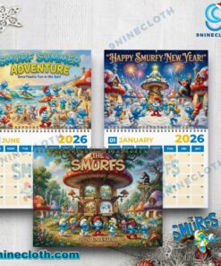 The Smurfs 2026 Wall Calendar 6ym0Jit