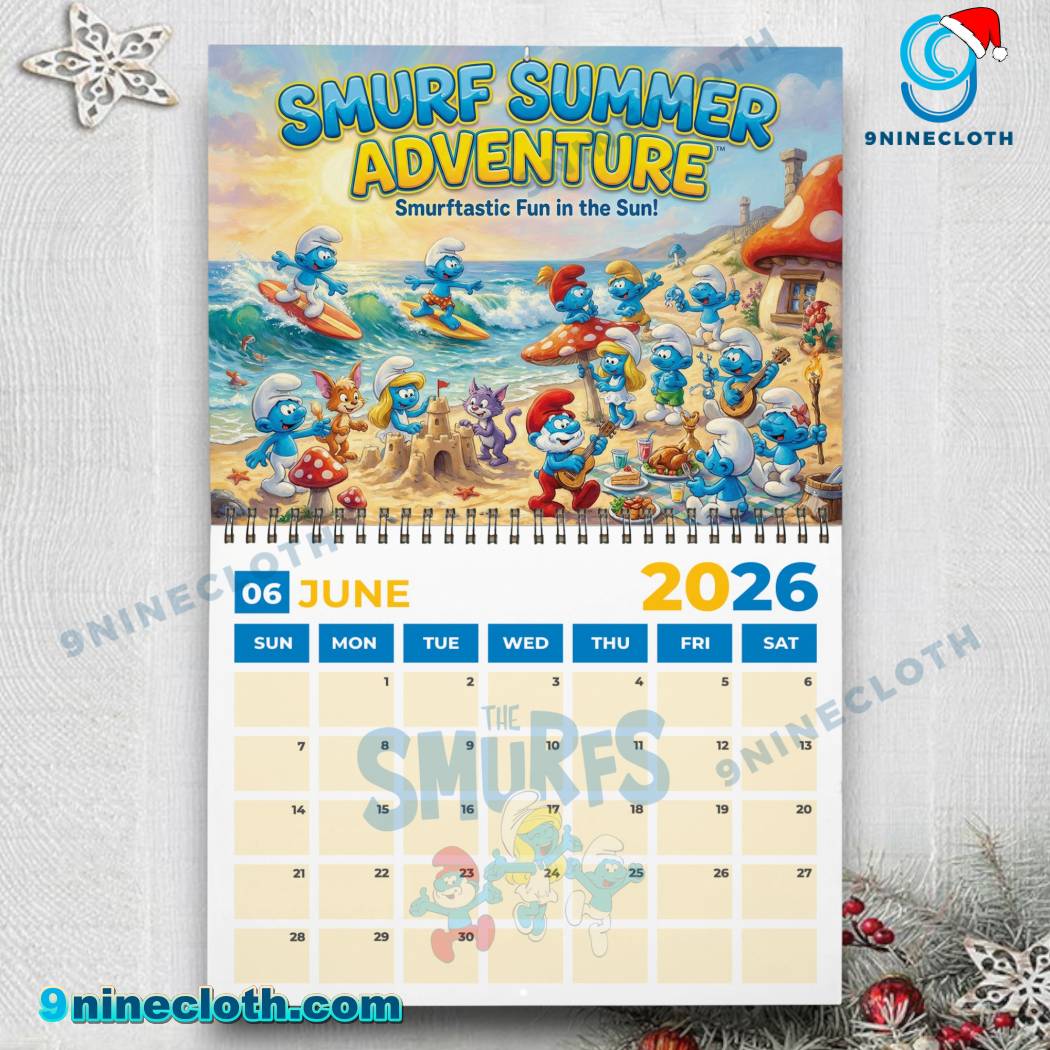 The Smurfs 2026 Wall Calendar-y GZx4UOI
