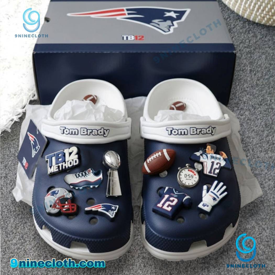 Tom Brady New England Patriots Crocs With Charms 1malc3I