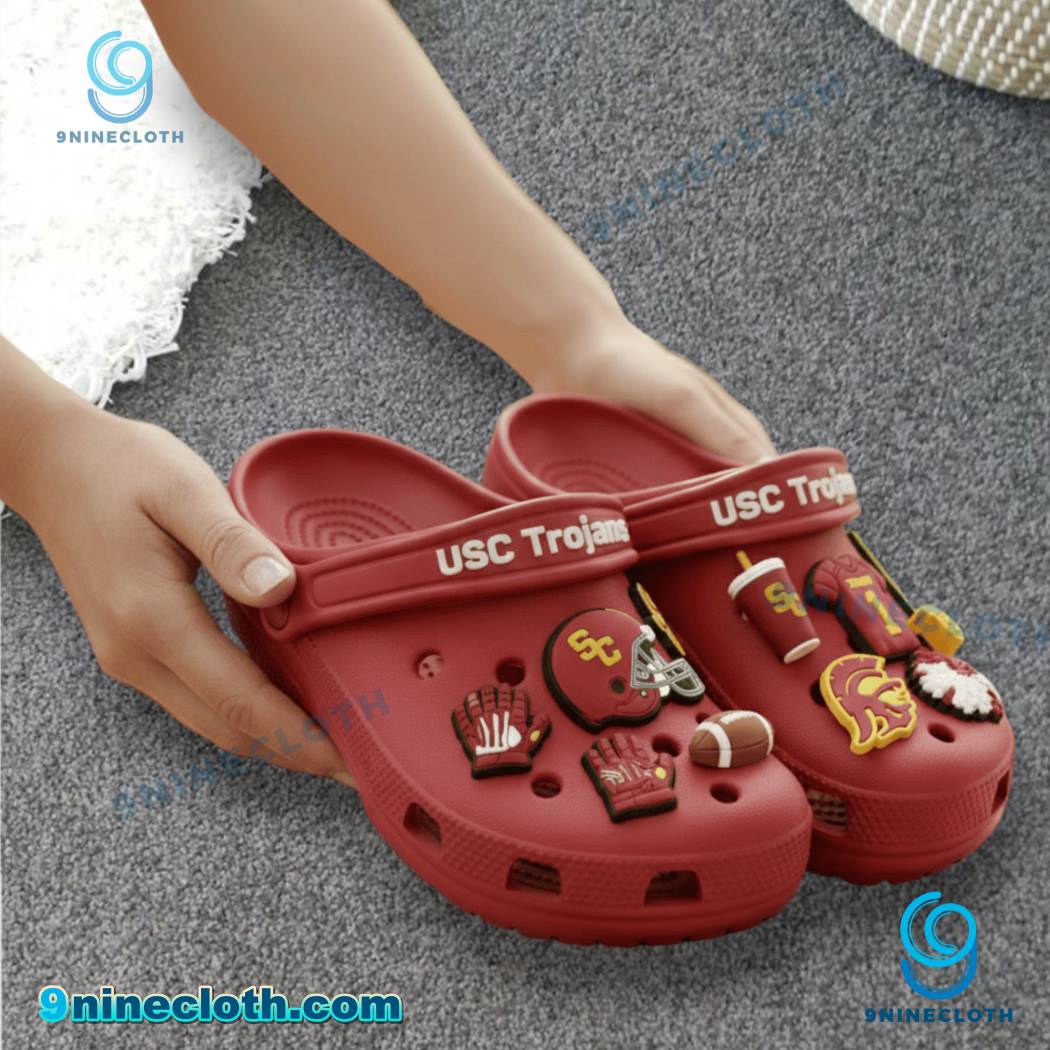 Usc Trojans Crocs With Charms-b X8STVCv