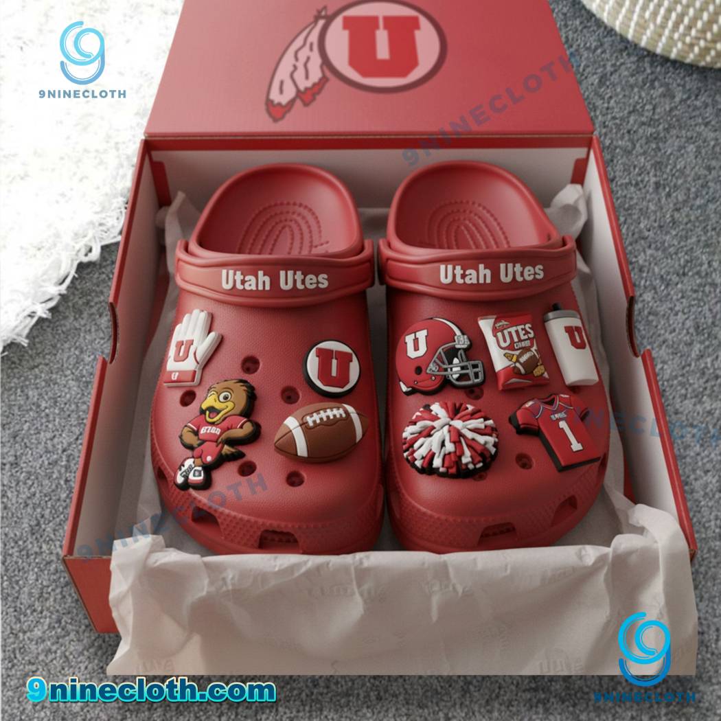 Utah Utes Crocs With Charms nexH2fP
