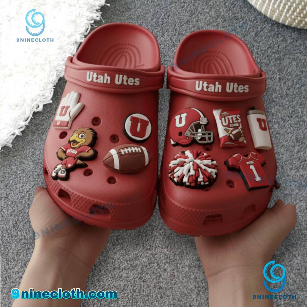 Utah Utes Crocs With Charms-a CKrwtoS