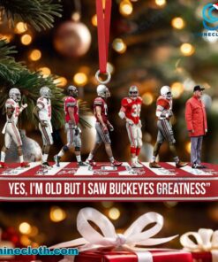 Yes I'm Old But I Saw Buckeyes Greatness Ornament rRmq9vf